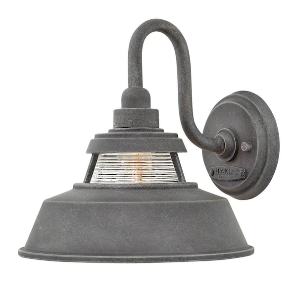 HINKLEY Hinkley Troyer Medium Outdoor Wall Mount Sconce, Aged Zinc