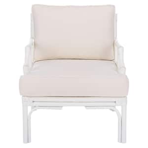 Kazumi White Arm Chair