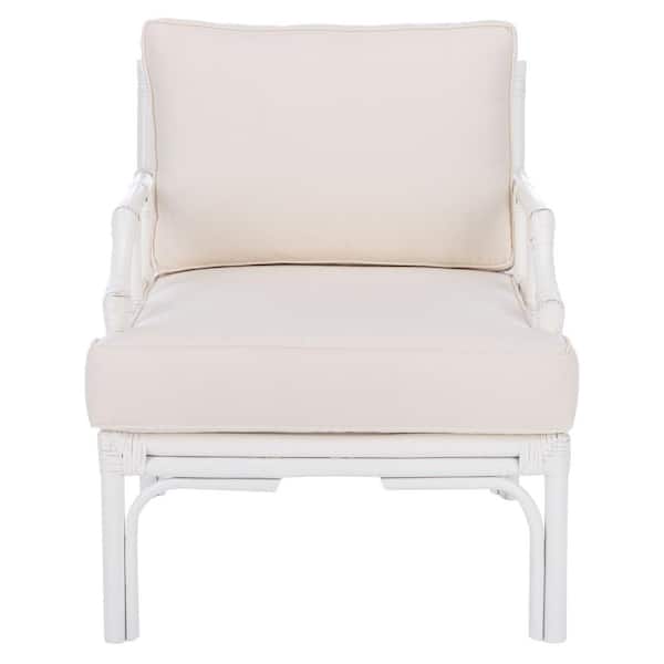 SAFAVIEH Kazumi White Arm Chair