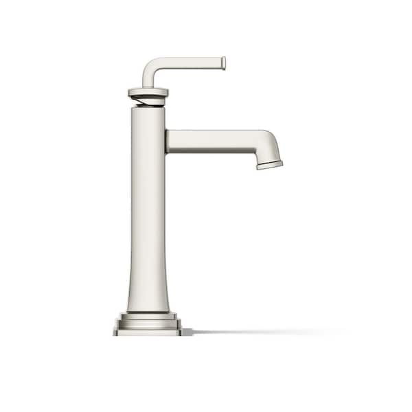 KOHLER Riff Single-Handle Single-Hole Bathroom Faucet in Vibrant Brushed Nickel