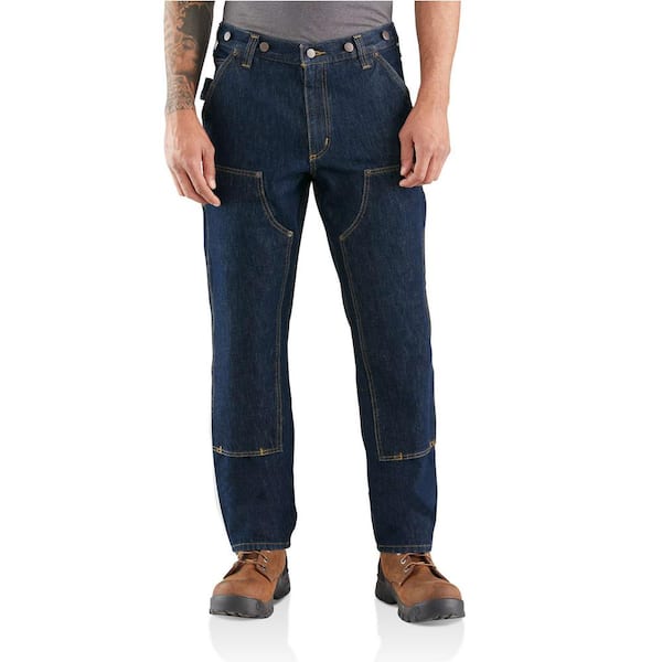 Carhartt Men's 42 in. x 30 in. Freight Cotton/Spandex Rugged Flex Relaxed Fit Utility Logger Jean