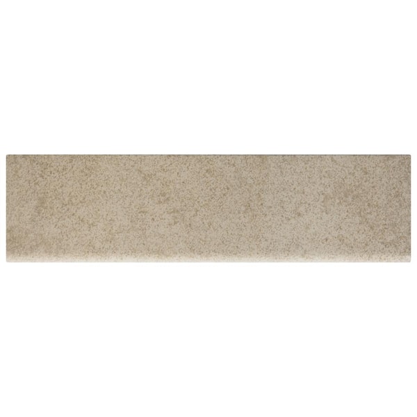Daltile Manvel Ash Matte 3 in. x 12 in. Glazed Ceramic Bullnose Trim Tile (0.2357 sq. ft./Piece)