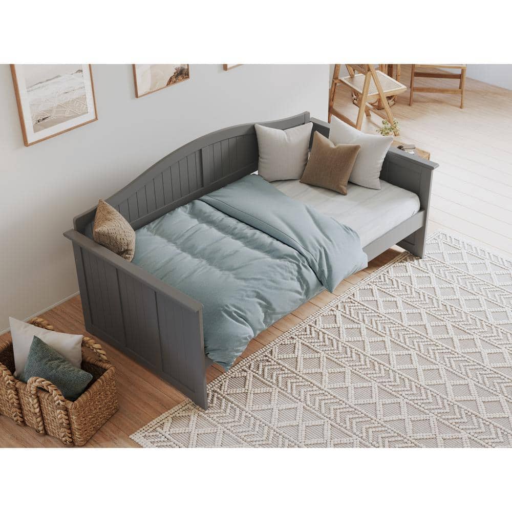 Nantucket Gray Twin Wood Daybed with Slats