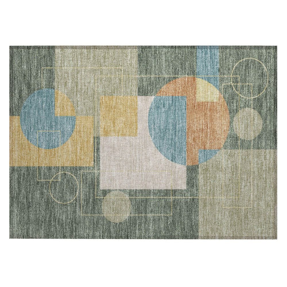 Chantille Machine Washable Indoor/Outdoor Abstract ACN2500 Basil 2 ft. x 3 ft. Accent Rug price history on PriceWatchPro