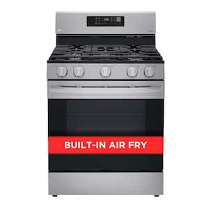 5.8 cu. ft. Smart Wi-Fi Enabled Fan Convection Gas Single Oven Range with AirFry and EasyClean in Stainless Steel