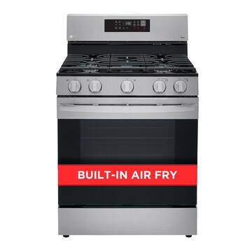 5.8 cu. ft. Smart Wi-Fi Enabled Fan Convection Gas Single Oven Range with AirFry and EasyClean in Stainless Steel