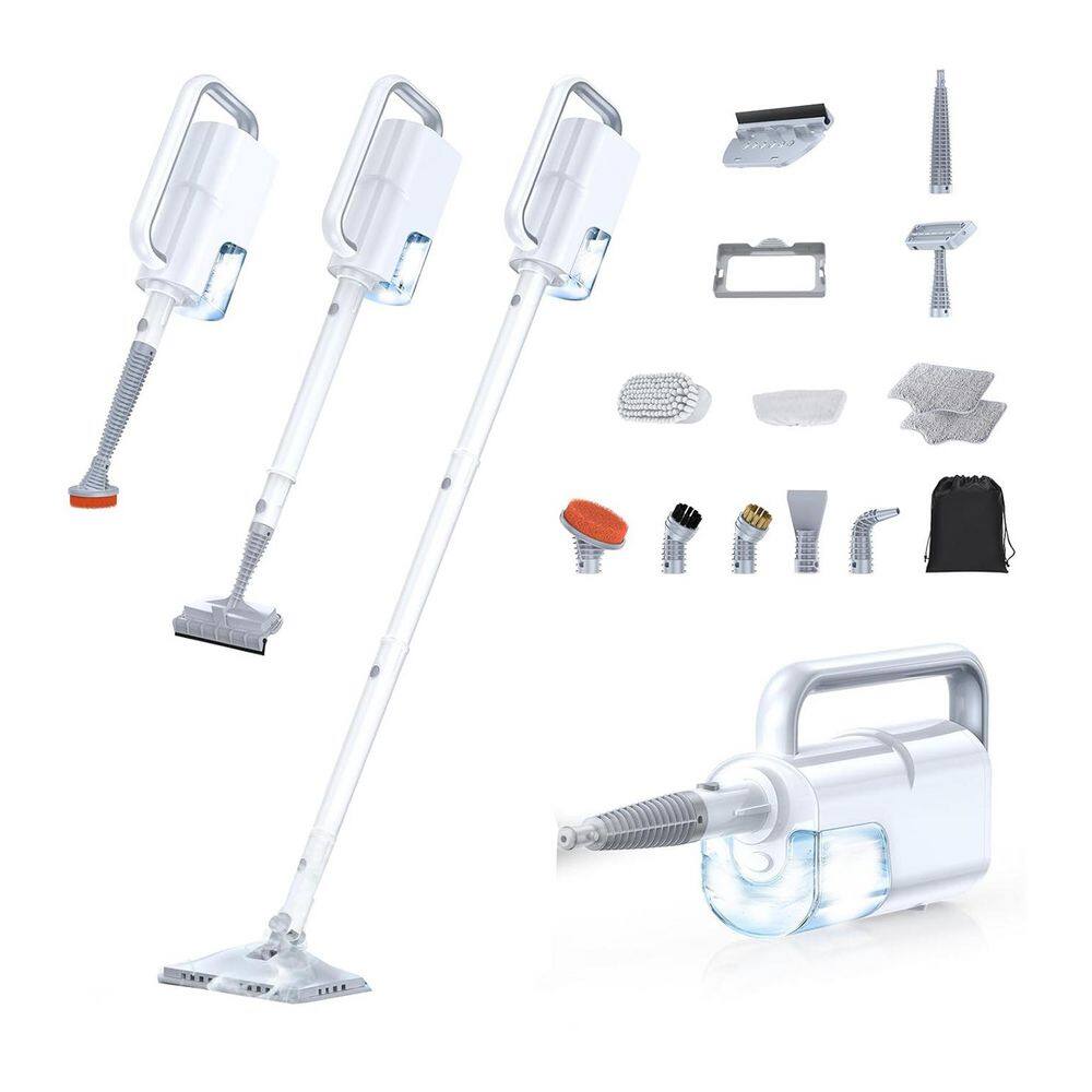 Commercial 10-in-1 Corded Steam Cleaner and Mop for Floors, Carpets, Tiles, White, Fast Heat-Up, 2-Level Control price history on PriceWatchPro