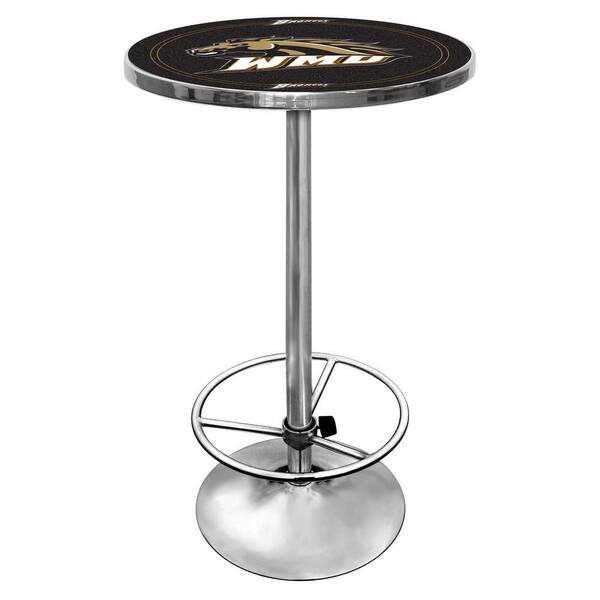 Trademark Western Michigan University Chrome Pub/Bar Table