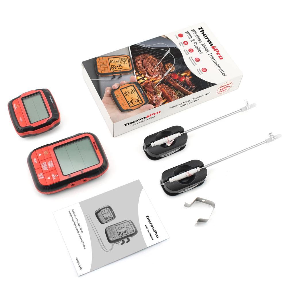 Buy Wireless Meat Thermometer with Long Wireless Range and Dual