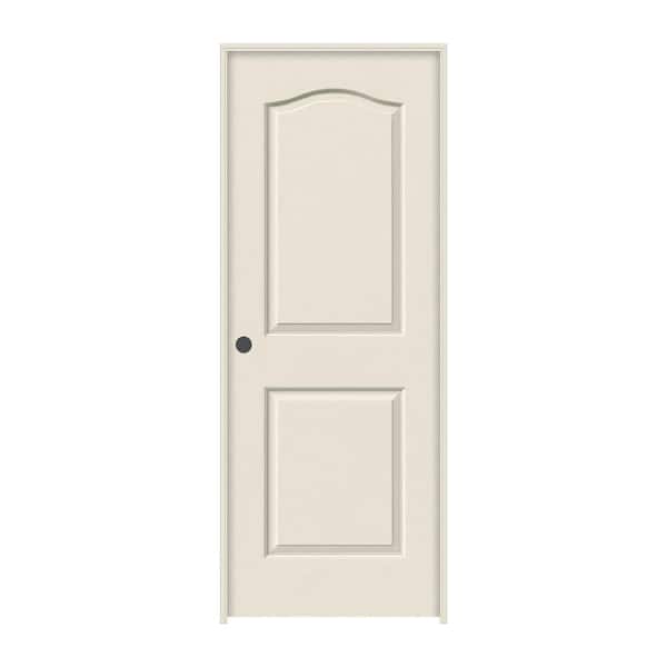 JELD-WEN 28 in. x 80 in. Princeton Primed Right-Hand Smooth Solid Core Molded Composite MDF Single Prehung Interior Door