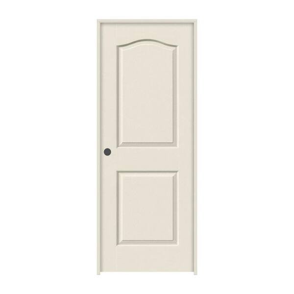 JELD-WEN 30 in. x 80 in. Princeton Primed Right-Hand Smooth Solid Core Molded Composite MDF Single Prehung Interior Door
