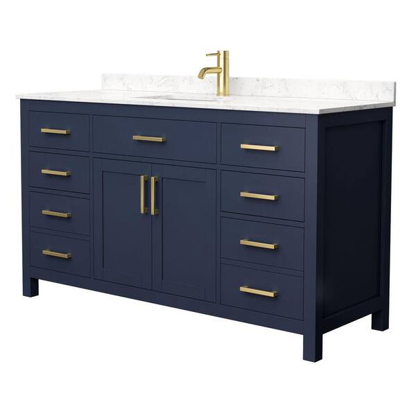 Wyndham Collection Beckett 60 in. W x 22 in. D Single Vanity
