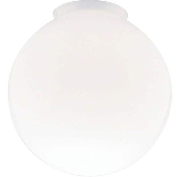 Westinghouse 8 in. Handblown Gloss White Globe with 4 in. Fitter