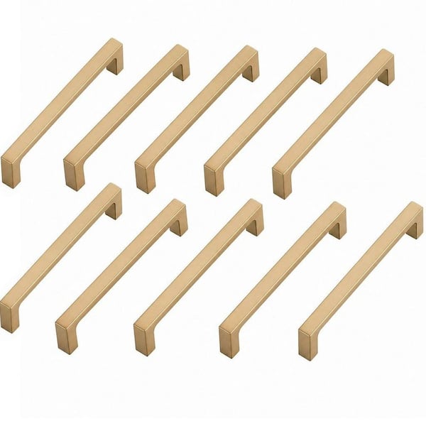 10-Pack 5 in. Square Cabinet Handles in Bronze, Cabinet Pulls, Drawer Pulls, Kitchen Cabinet Hardware, Kitchen Handles