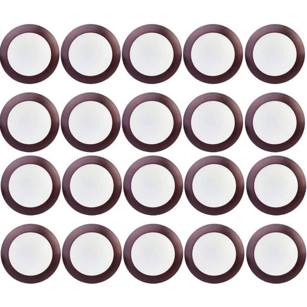 Round Slim Disk 5.5 in. Bronze Integrated LED Flush Mount 3000K Warm White with White Diffuser 20-Pack Case price history on PriceWatchPro