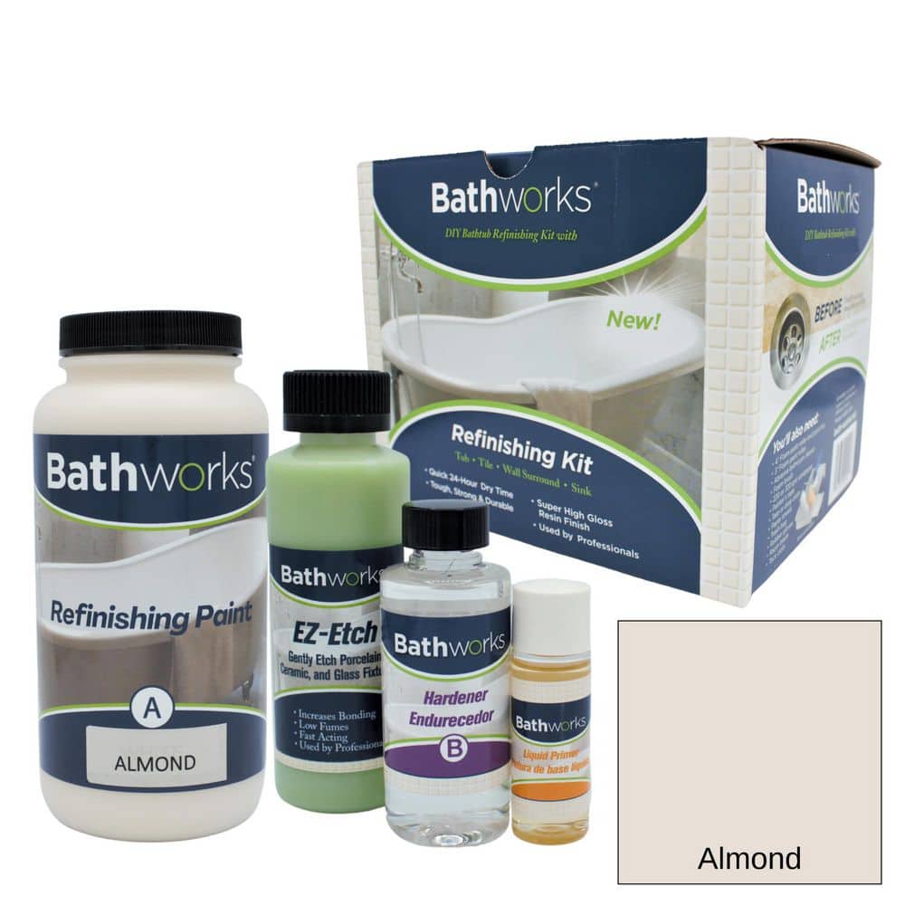 Almond High-Gloss Roll-On Sink Refinishing Kit (1/2 pt)