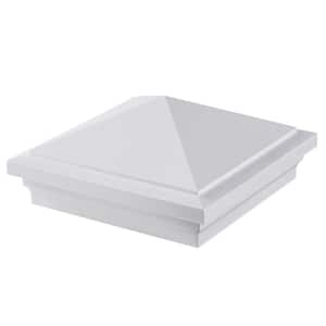 CountrySide 5 in. x 5 in. Tranquil White PVC Pyramid Cap