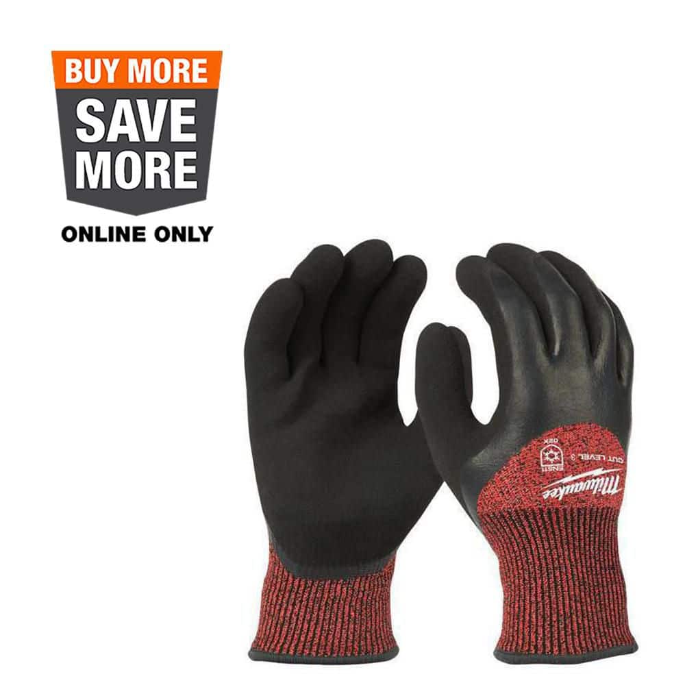 Milwaukee X-Large Red Latex Level 3 Cut Resistant Insulated Winter