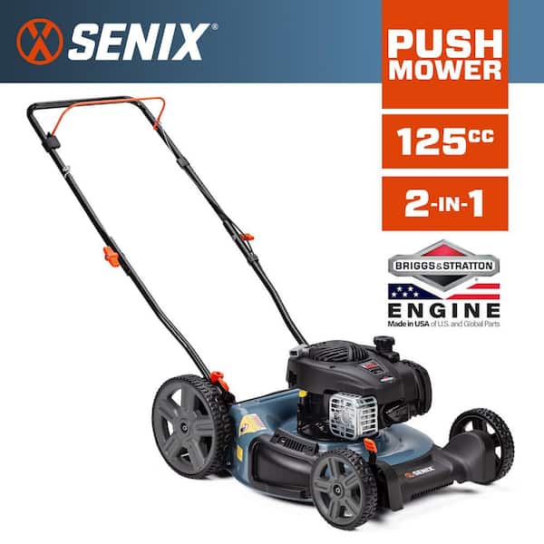 21 in. 125cc 4-Cycle Briggs and Stratton Engine Gas Push Lawn Mower with 2-in-1 Mulching Side Discharge