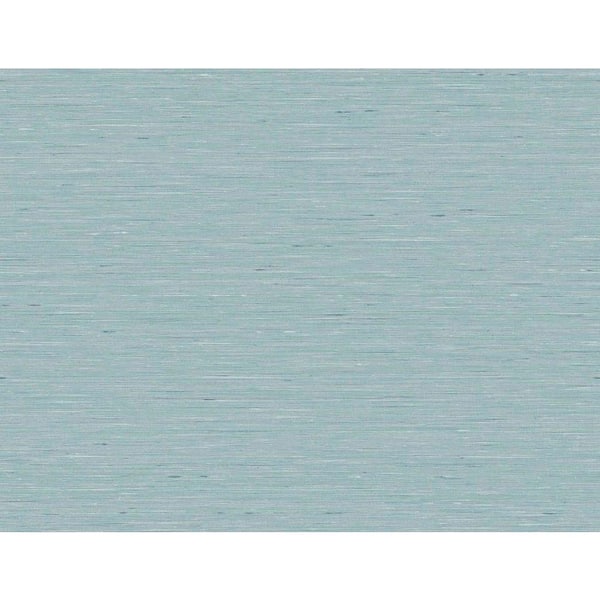Seabrook Designs 60.75 sq. ft. Sky Blue Bangkok Embossed Vinyl Unpasted Wallpaper Roll