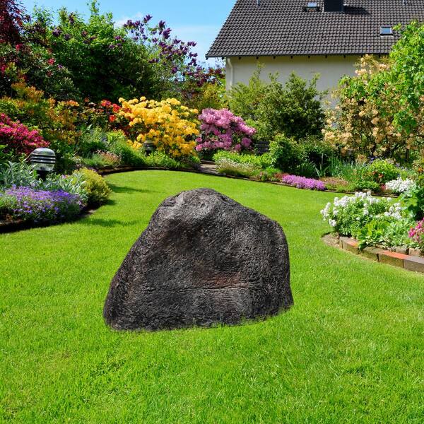 Sunnydaze Decor Artificial Polyresin Landscape Rock with Stakes - Brown  DG-652-COMBO - The Home Depot