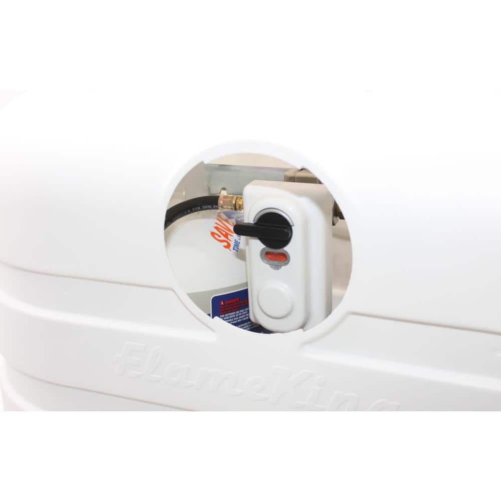 White Heavy Duty Dual 20lb Propane Tank Cover