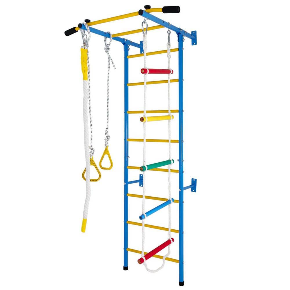 Multicolor Playset Laddeer Wall Gym With Rope Ladder, Pull-up Bar, Wall Ladder, Rope, And Gymnastic Rings price history on PriceWatchPro