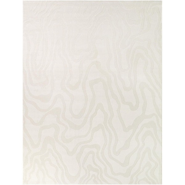 Varga Cream 7 ft. 10 in. x 10 ft. Modern Area Rug