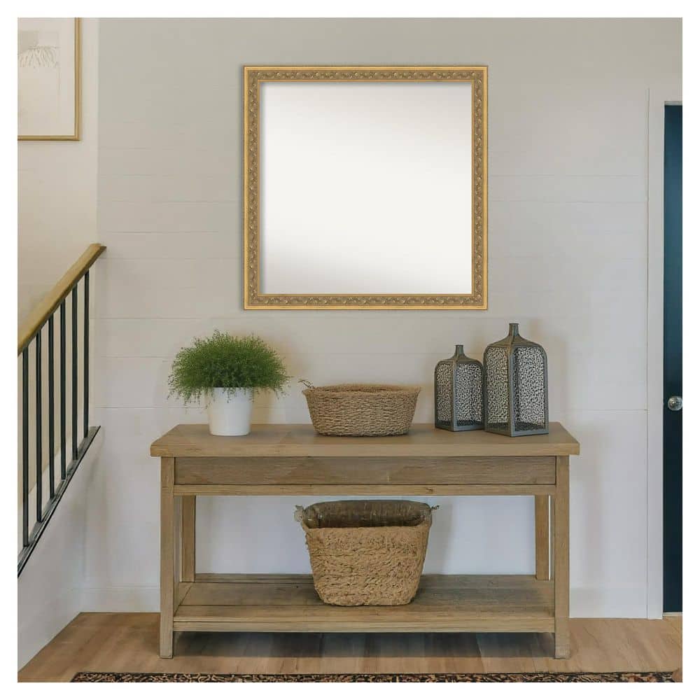 Carter Dark Gold 29.5 in. x 29.5 in. Non-Beveled Traditional Square Wood Framed Wall Mirror price history on PriceWatchPro