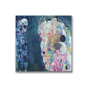 Death and Life by Gustave Klimt Hidden Frame Fantasy Art Print 14 in. x 14 in.