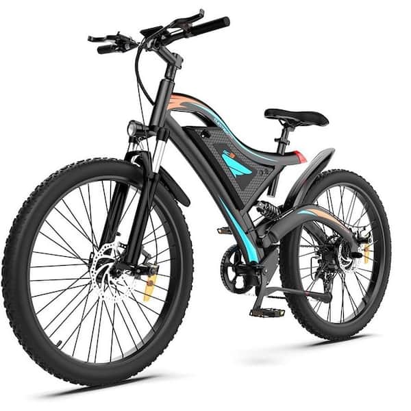 Unbranded 26 in. 500-Watt Camouflage Electric Bike Fat Tire P7 48V 15AH Removable Lithium Battery for Adults