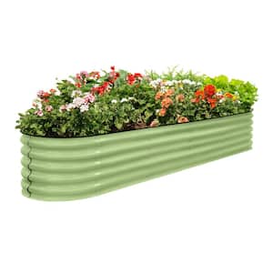 9-in-1 Modular 17 in. H Customizable Galvanized Steel Raised Garden Bed Kit with Multiple Configurations