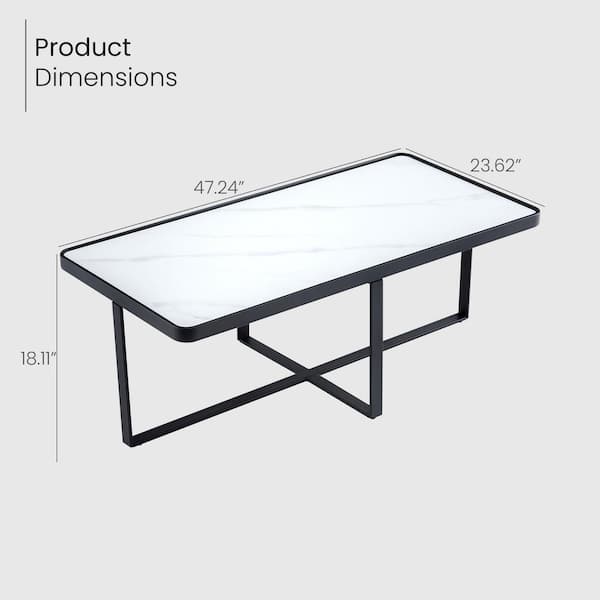 Small Rectangular Coffee Table-24