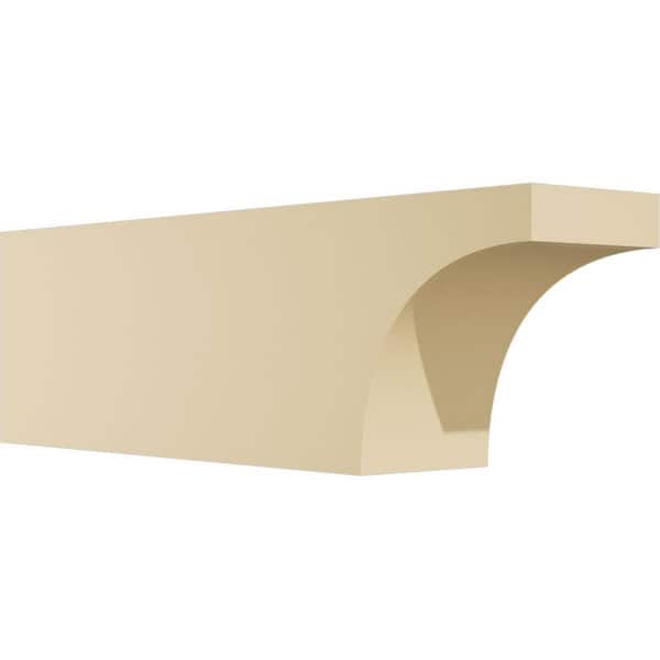 Ekena Millwork Standard Huntington 4 in. W x 6 in. H x 20 in. D Signature Urethane Rafter Tail Outlooker