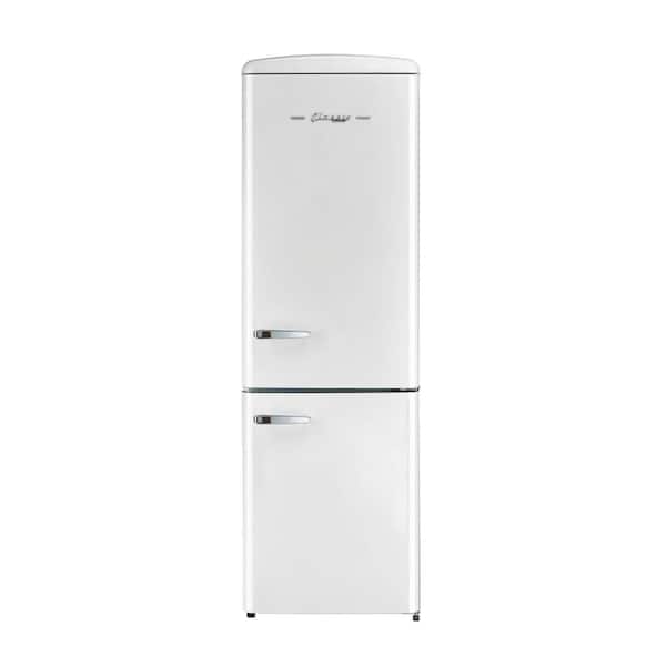 Unique Appliances Classic Retro 23.6 in 11.7 cu. ft. Frost Free Retro Bottom Freezer Refrigerator in Marshmallow White, ENERGY STAR