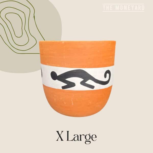 Unbranded Clay planter Inca Dreams Extra Large Black