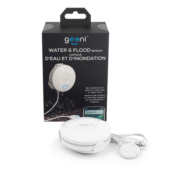 Geeni WIFI Water Leak Sensor and Alarm Smart Water and Flood Sensor Requires 2.4 GHz Wi-Fi App Notifications, No Hub Required
