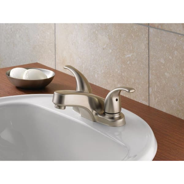 Core 4 in. Centerset 2-Handle Bathroom Faucet in Brushed Nickel