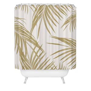 Anita's and Bella's Artwork Gold Palm Leaves Dream 1 Shower Curtain