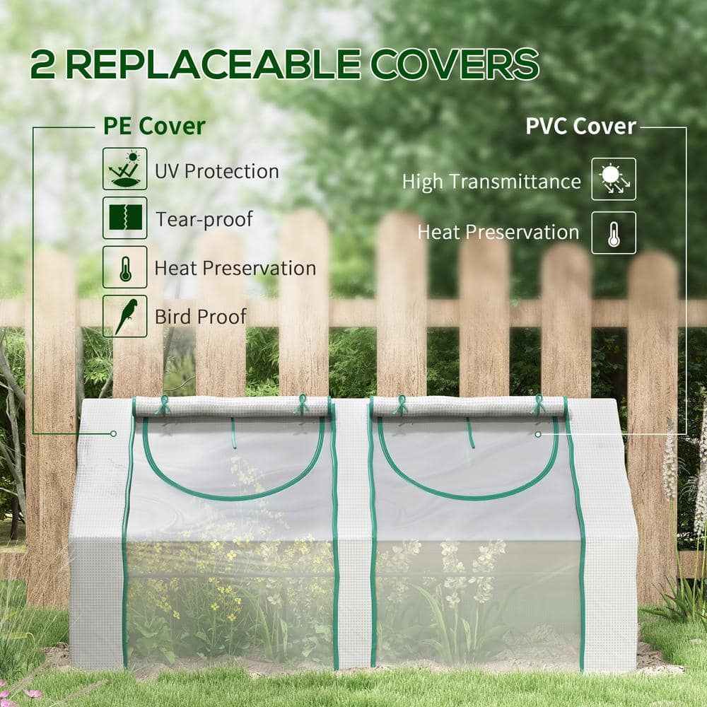 Outsunny 70.75" Clear Portable Greenhouse with Steel Frame