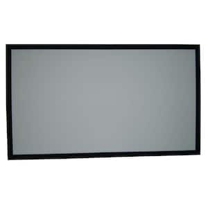 ProHT 84 in. Manual Projection Screen with White Frame 05350