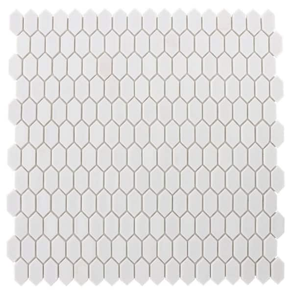 Ivy Hill Tile Glimmer Rain White 4 In X 0 16 In Polished Glass Wall