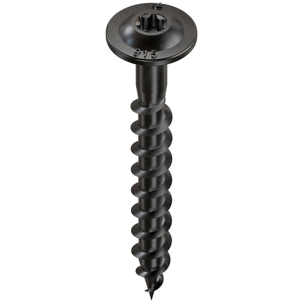Outdoor Accents Wafer-Head Connector Screw - #9 x 1-1/2 in. Double-Barrier Coating, Black (50-Qty) price history on PriceWatchPro