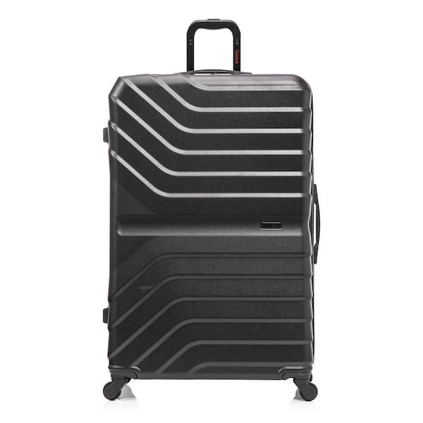 InUSA Aurum Lightweight 32 in. Black Hard side Spinner Luggage Roller Suitcase