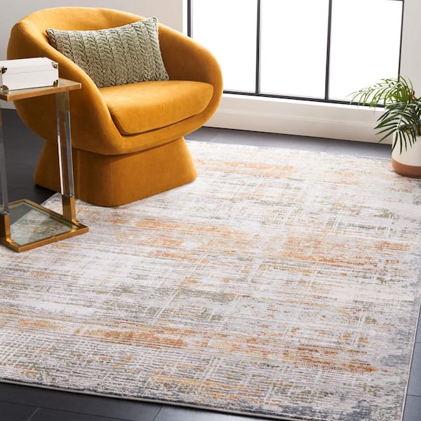 Princeton 9 ft. x 12 ft. Light Beige/Green Distressed Marble Area Rug
