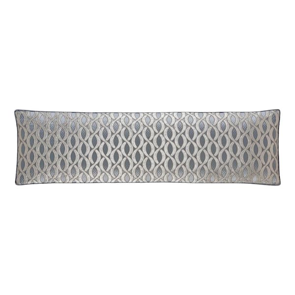 Unbranded Bacoli Sterling Polyester Bolster Decorative Throw Pillow 15 x 52 in.