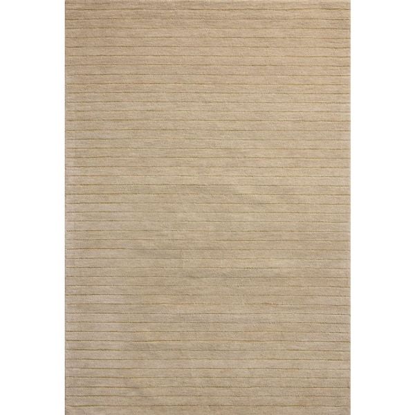 Chris Love Julia Henry Beige / Wheat 5 ft. x 7 ft. 6 in.  Contemporary Area Rug