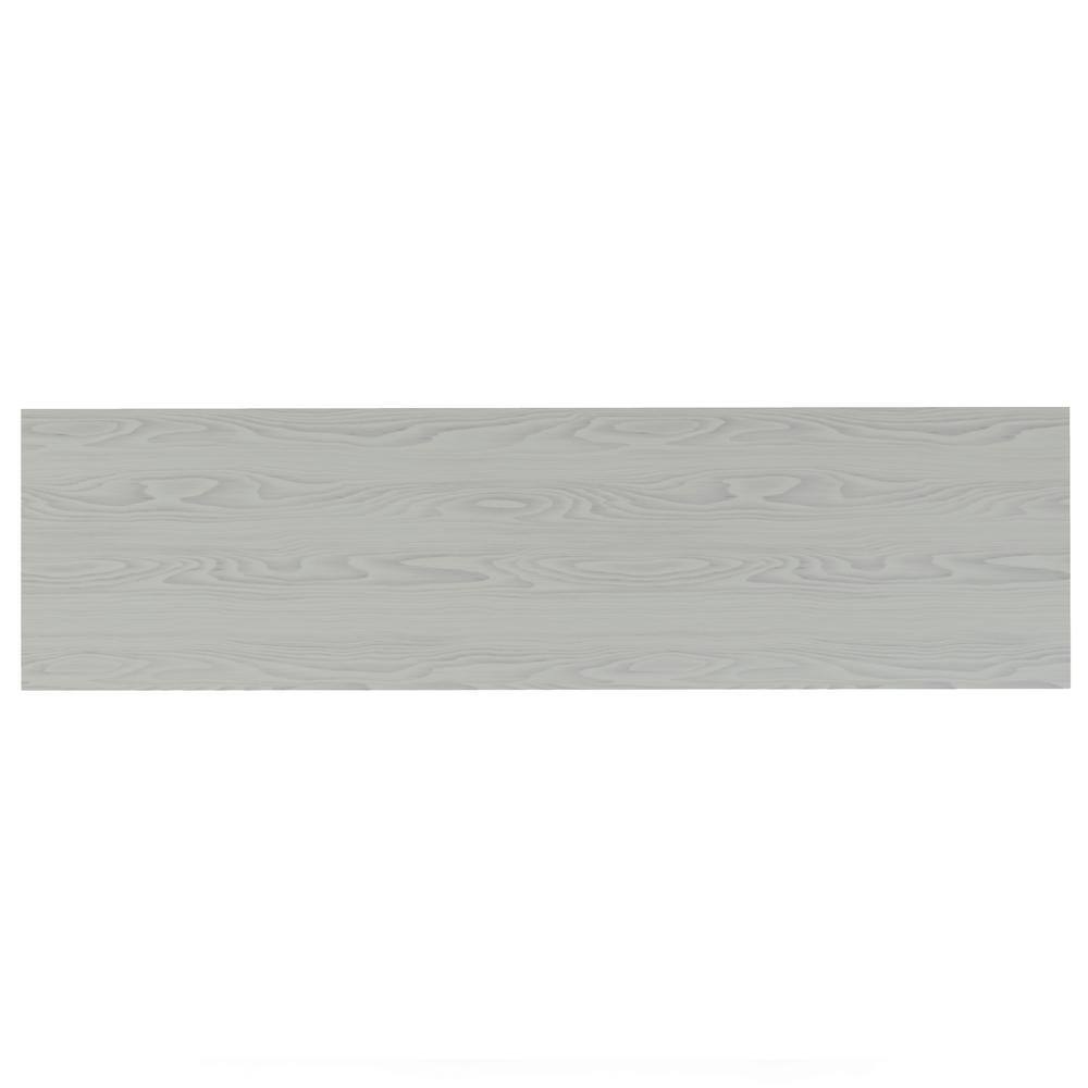Fog Grey Solid Wood 72" Traditional TV Media Stand with Cabinets