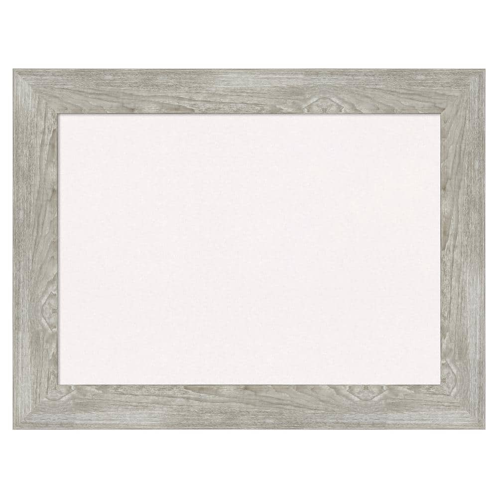 Amanti Art Dove Greywash White Corkboard 34 in. x 26 in. Bulletin Board ...