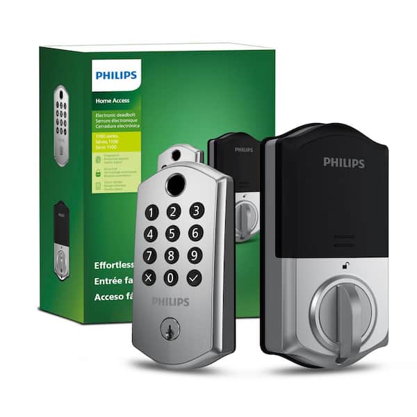 Electronic Single Cylinder Deadbolt Door Lock with Multiple Access Methods, Including Fingerprint Reader
